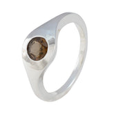 Yasmin Romantic Brown Solitaire Ring